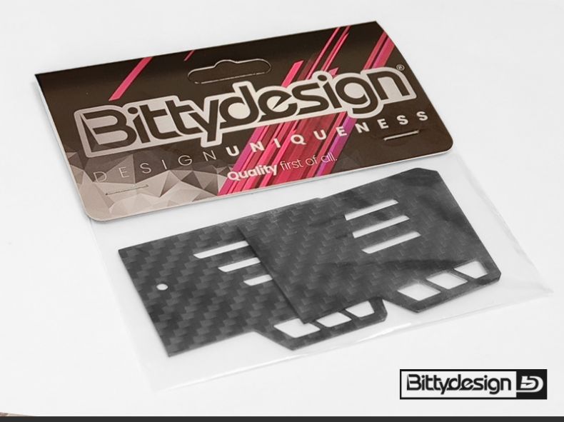 BittyDesign Carbon fiber Side Dams for 1/8 GT wing (2pcs)