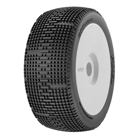 GRP 1:8 PIXEL N25 SuperSoft – Mounted on New White Wheel – 1 Pair