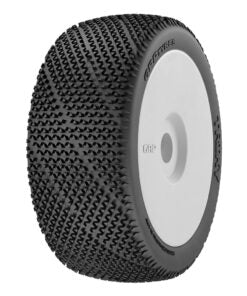 GRP 1:8  TRIKY S25 SuperSoft – Mounted on New X White Wheel – 1 Pair