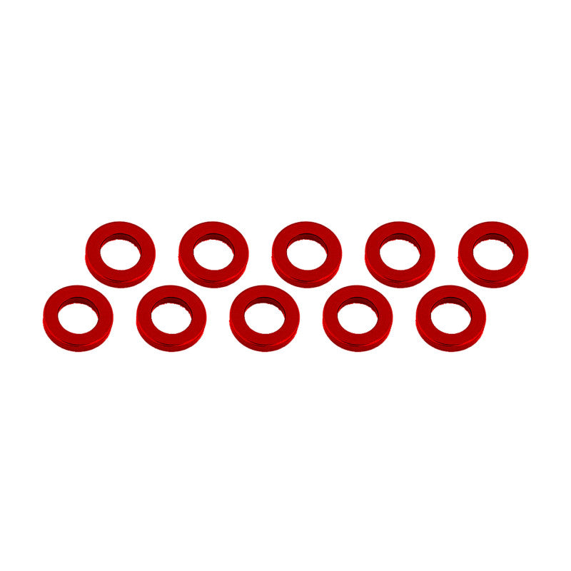 ALUMINUM SHIM (3x6x1mm) RED (10pcs)