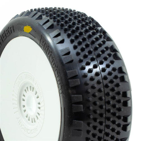 Pro Circuit STINGER v4 BUGGY A2 (SOFT) PRE-MOUNTED WHITE (2pcs.)
